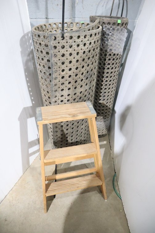 (2) Rubber Floor Mats, Step Ladder
