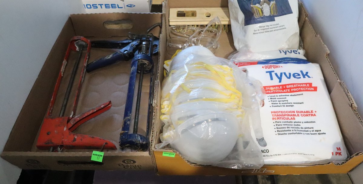 3M Half Face Respirator, Caulk Guns,