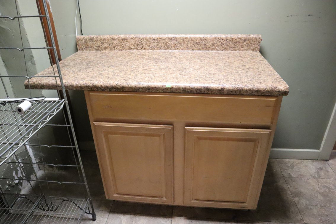 Base Cabinet With Top/ Tools