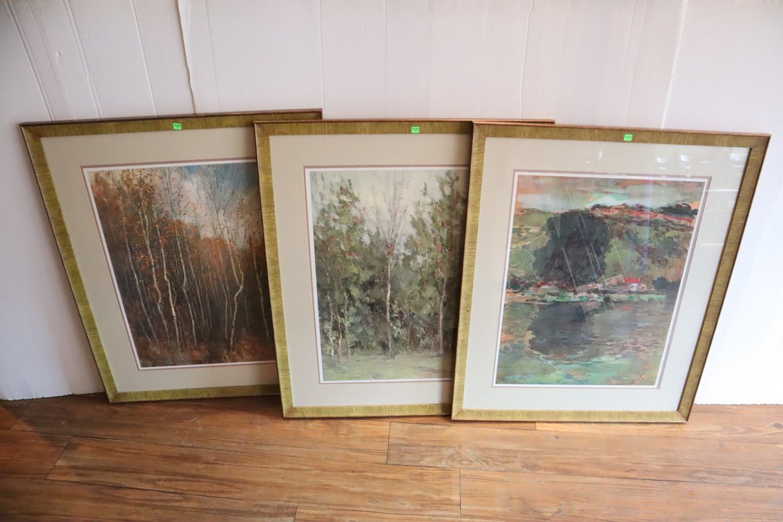 (3) Framed Art Prints