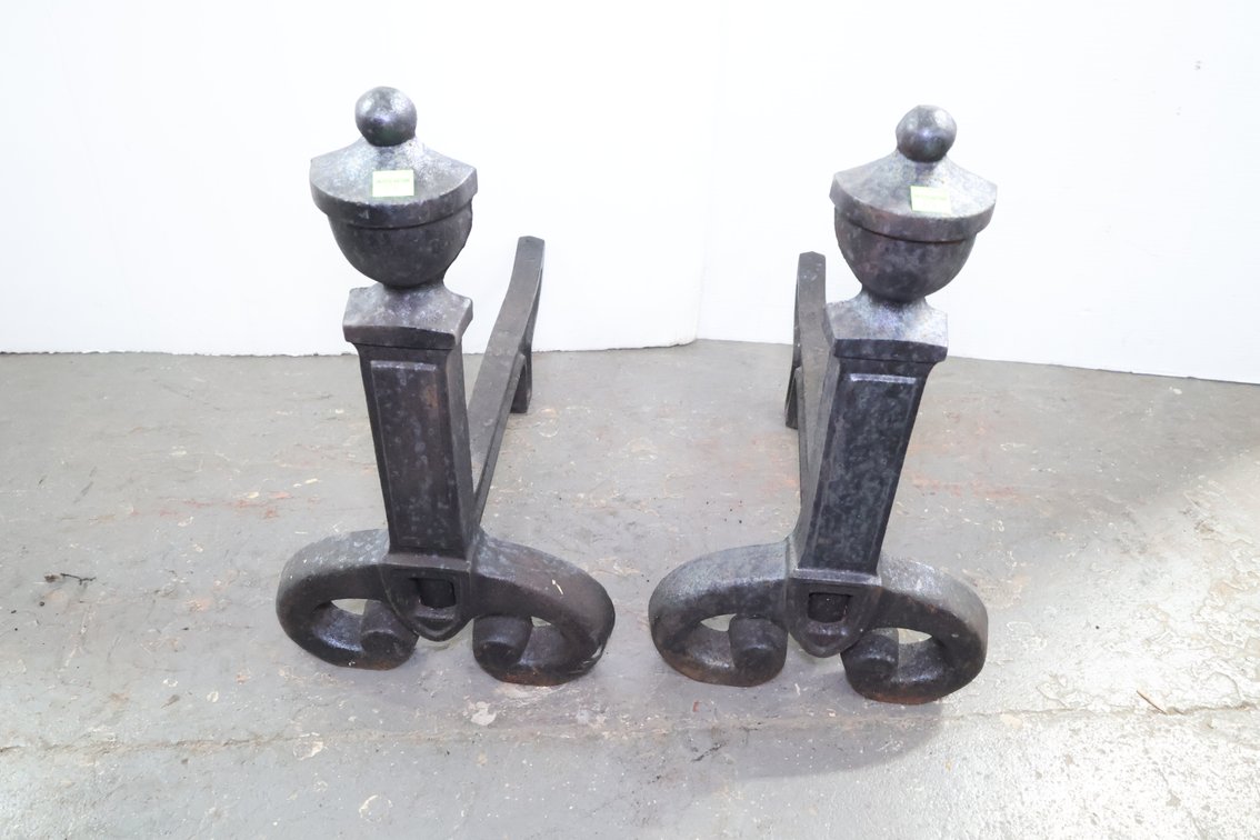 Cast Iron Andirons