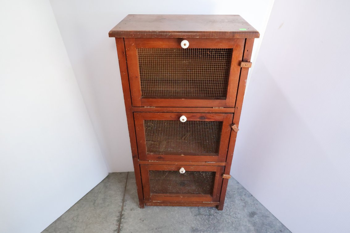 Potato and Onion Wood Cabinet