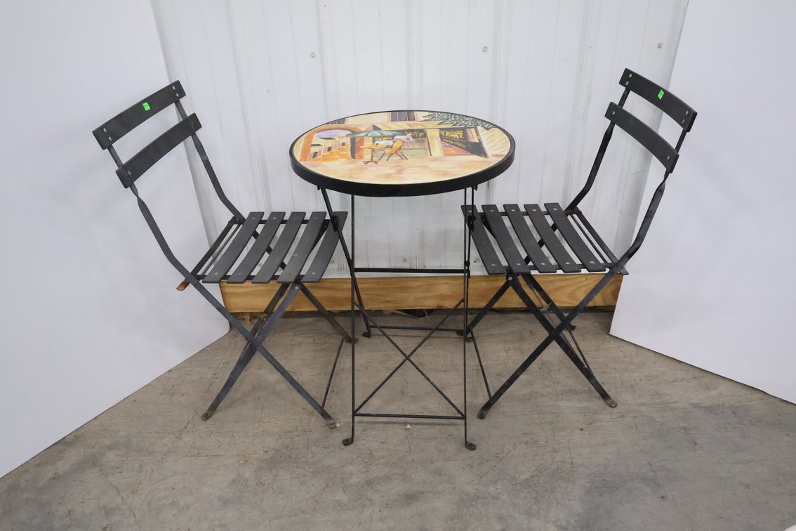 Folding Bistro Table Set