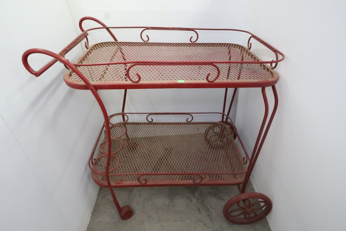Wrought Iron Bar Cart