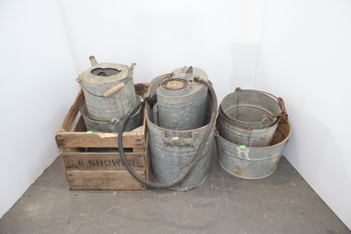 Galvanized Watering Can