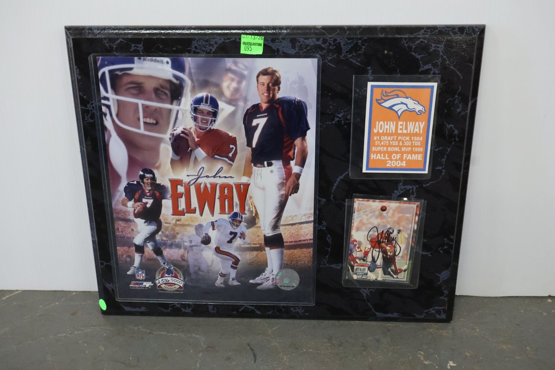 John Elway Plaque