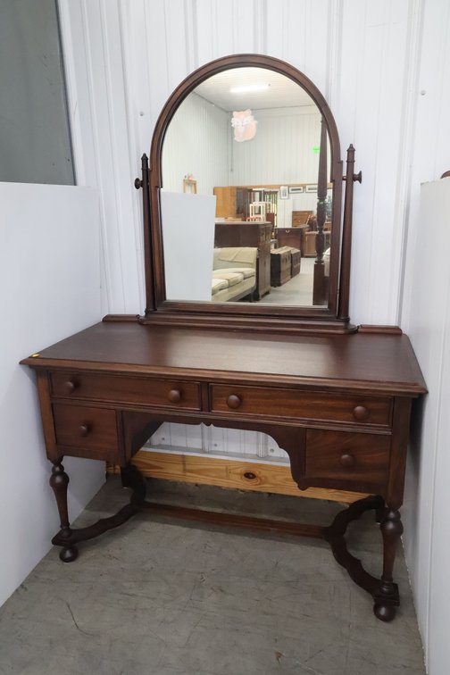 Vintage Walnut Vanity