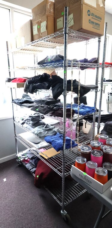 Wire Shelf With Casters