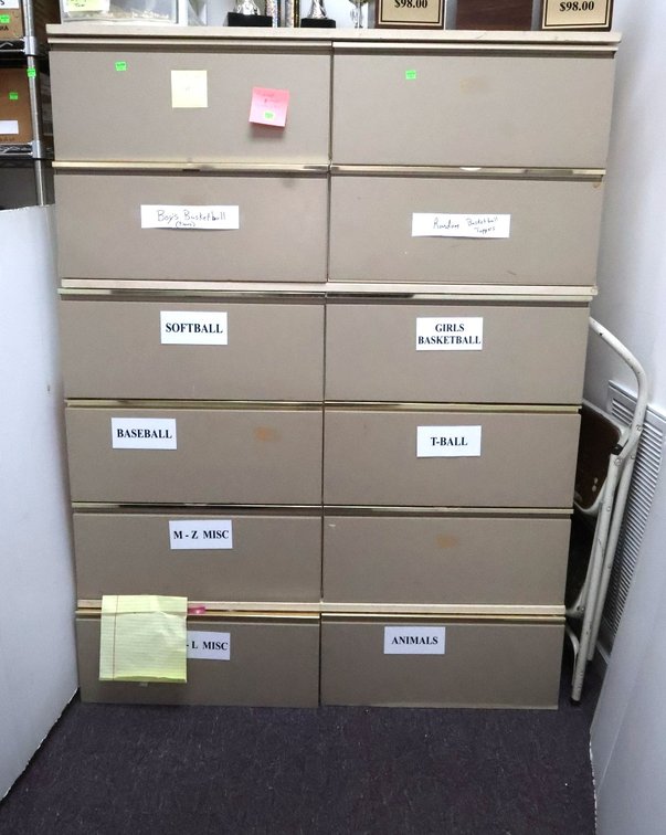 Cabinet and Contents