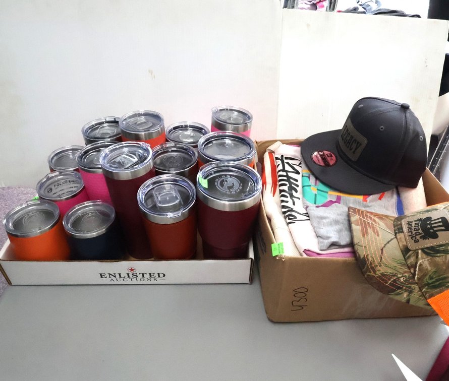 Mugs, Tumblers, Hats, Shirts