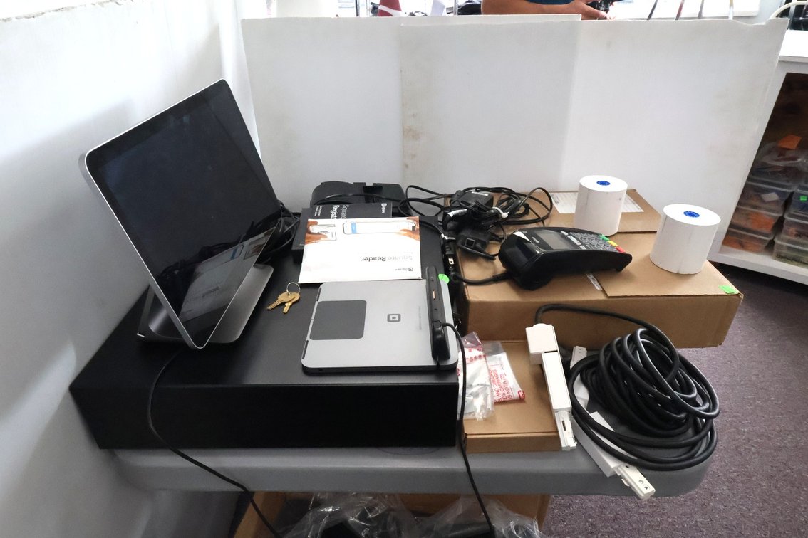 Square Card Reader, Printer, Cashbox