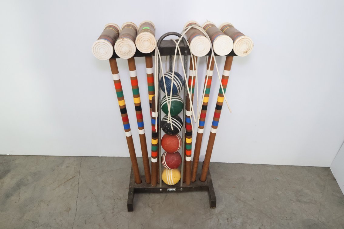 Vintage Croquet Set