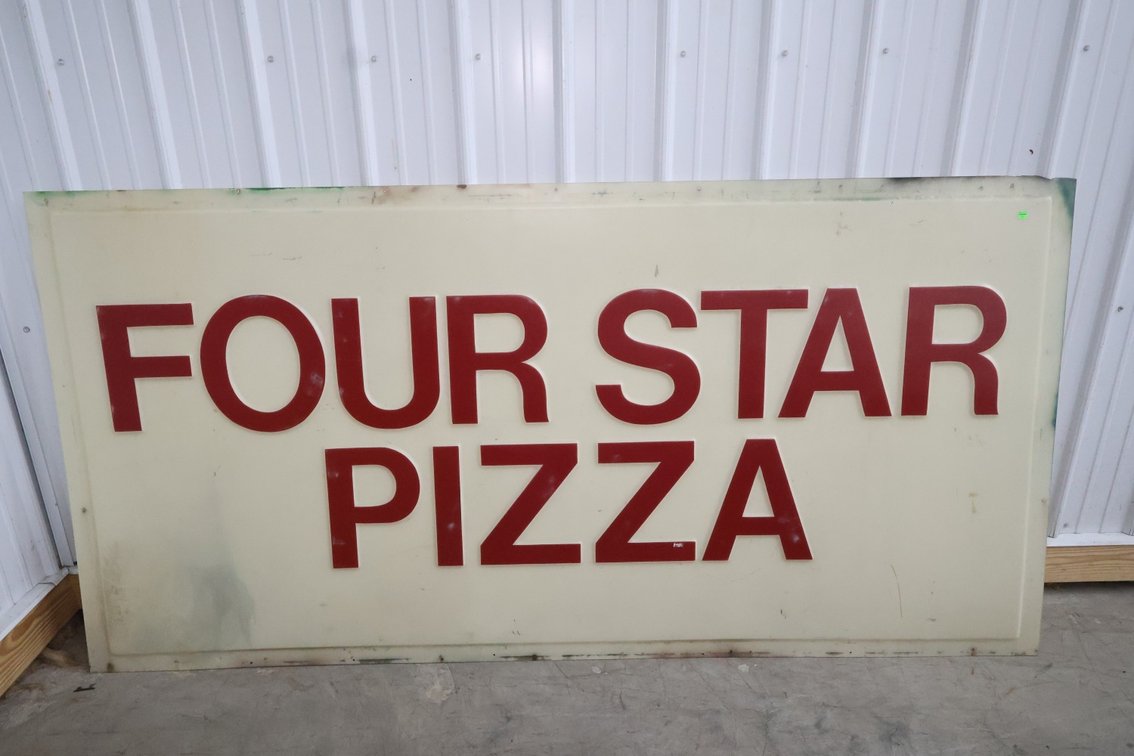 Vintage Four Star Pizza Sign