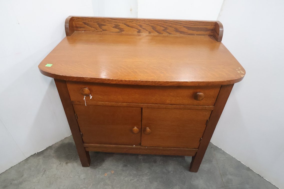 Antique Oak Wash Stand