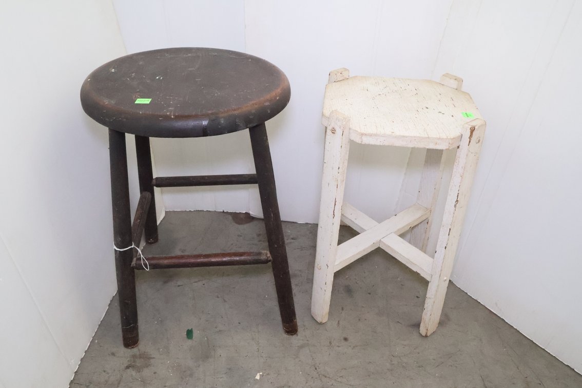Vintage Stool and Stand