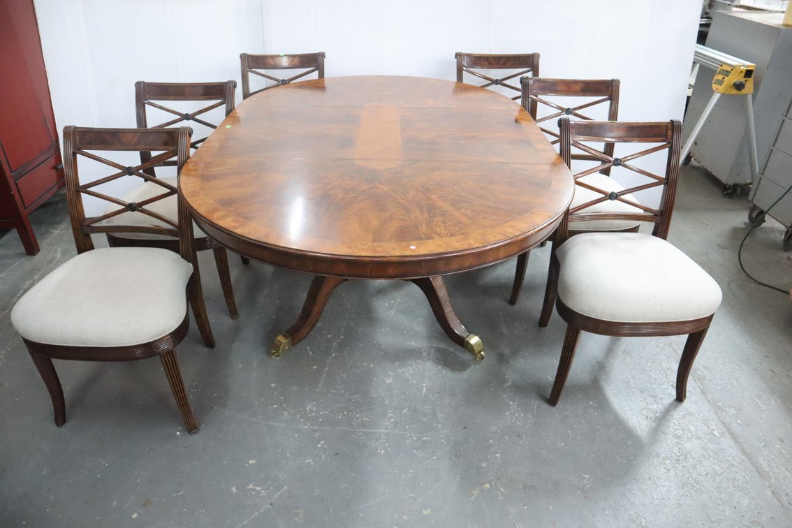 Mahogany Pedestal Dining Table