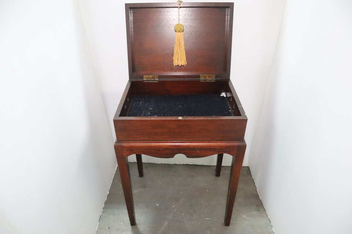 Inlaid Chest On Stand
