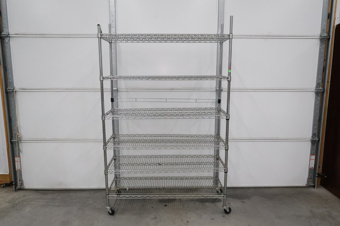 Rolling Metal Wire Shelf