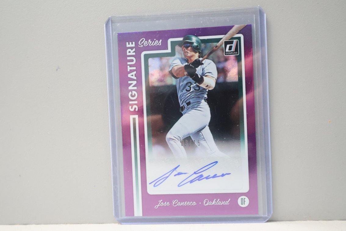 Jose Canseco Autographed Card