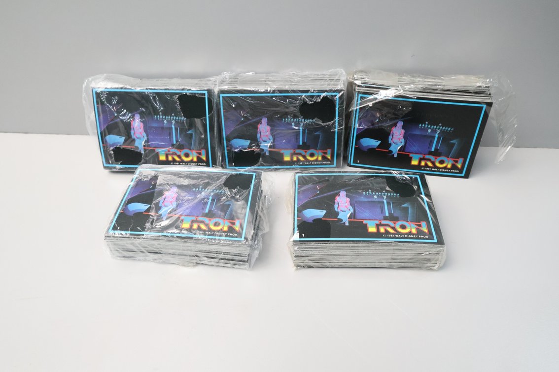 1981 Disney Tron Card Sets