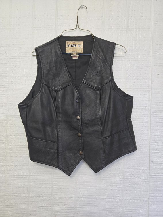 Park V Harley-Davidson Custom Graphic Leather Vest - New York, Paris, London