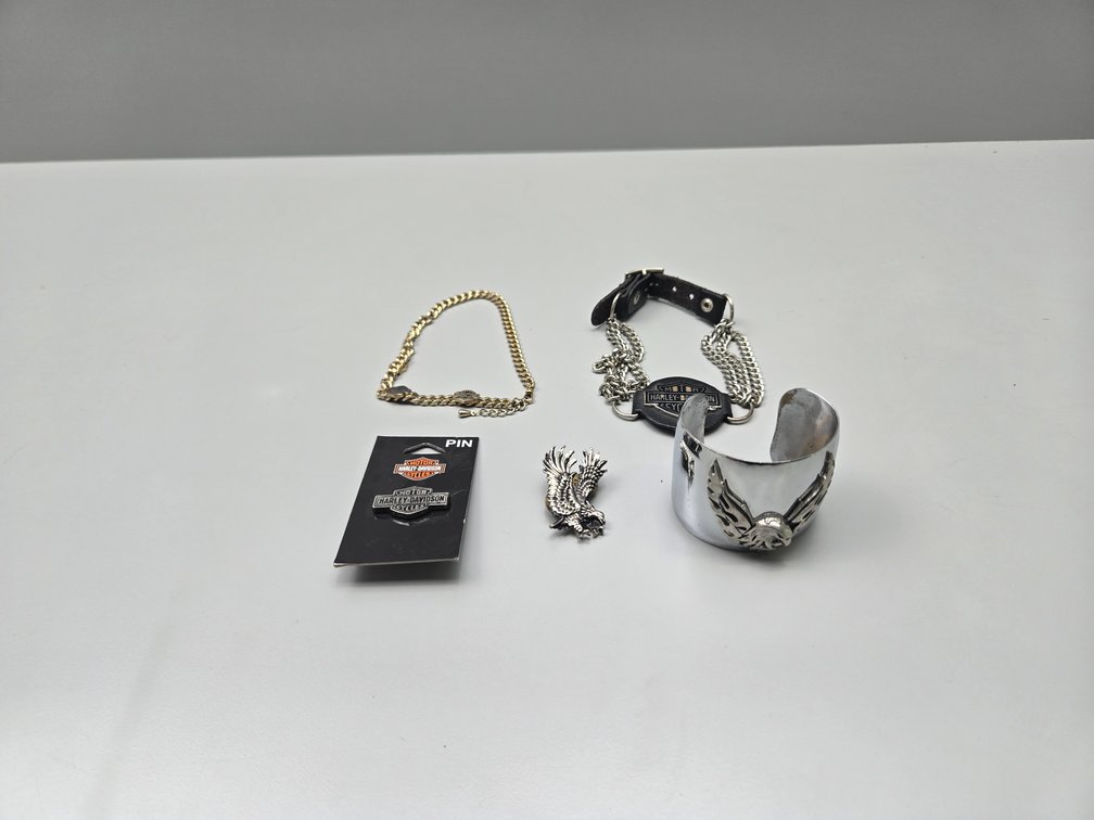 Harley-Davidson Biker Jewelry and Accessories - Bar & Shield and Eagle Motifs