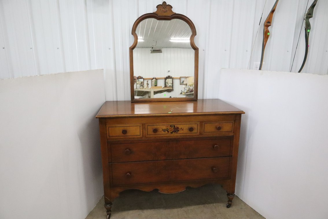 Vintage Dresser and A Mirror