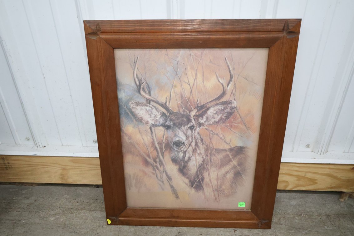 Framed Deer Art