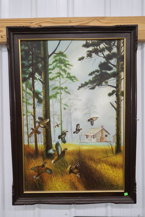 Rustic Cabin Canvas Art