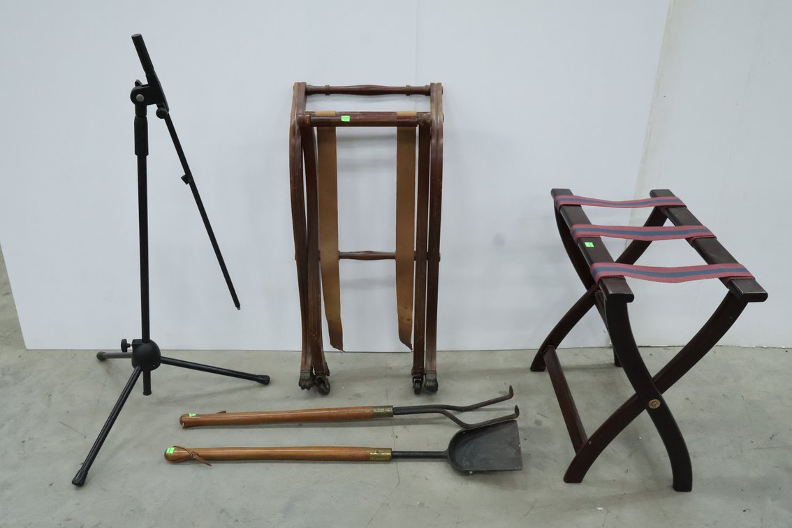 Luggage Racks and Fireplace Tools
