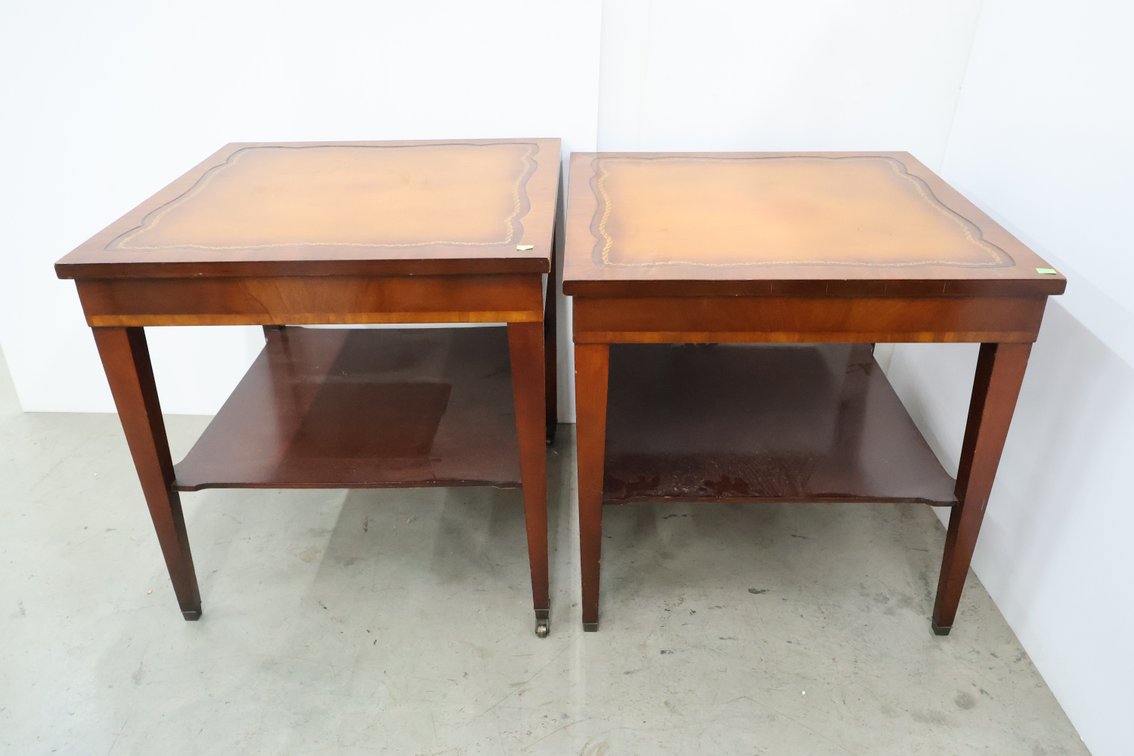 Leather Top End Tables