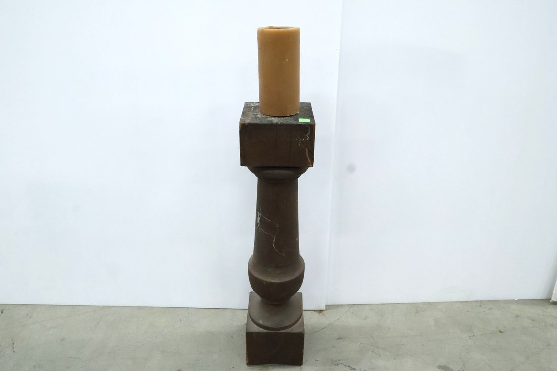 Vintage Wood Candle Stand