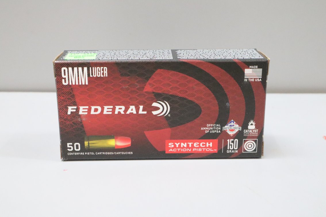 9mm Luger Federal Syntech Action Pistol
