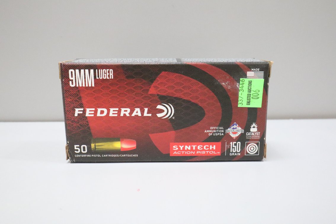 9mm Luger Federal Syntech Action Pistol Ammunition