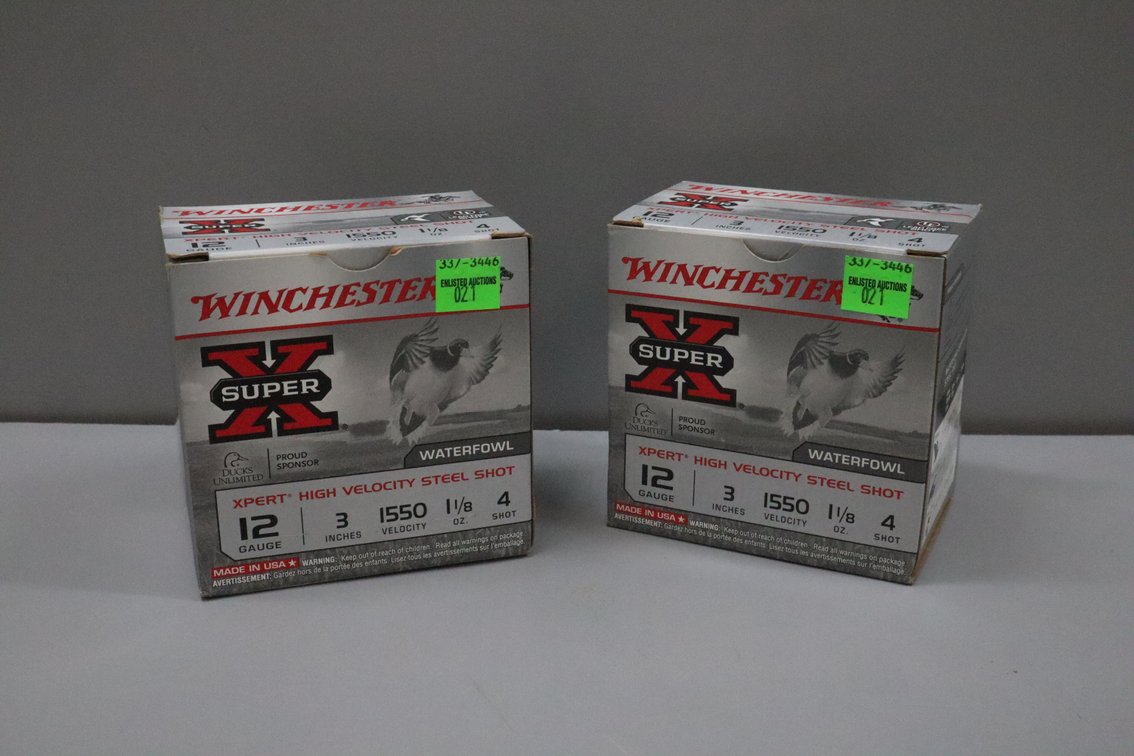 12 Gauge Winchester Super X Xpert Steel Shot, 2 Boxes