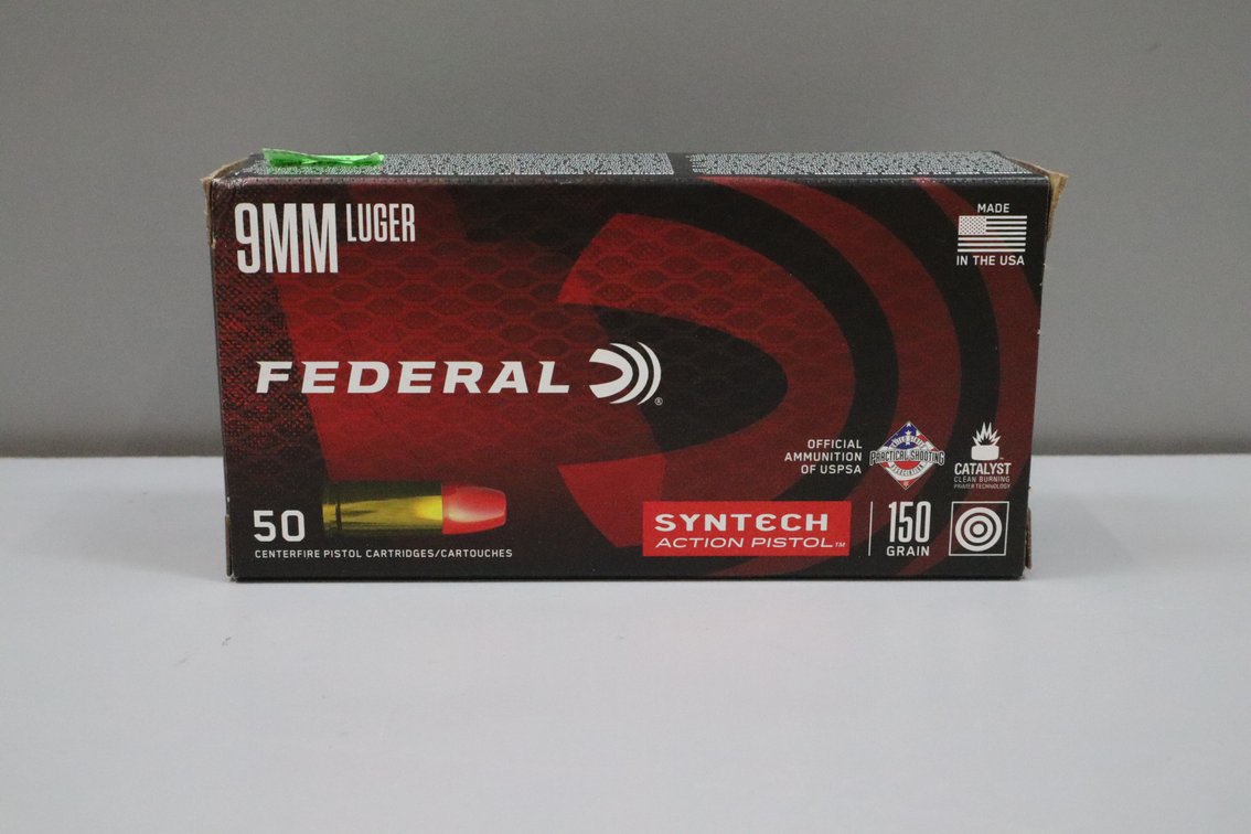 9mm Luger Federal Syntech Action Pistol