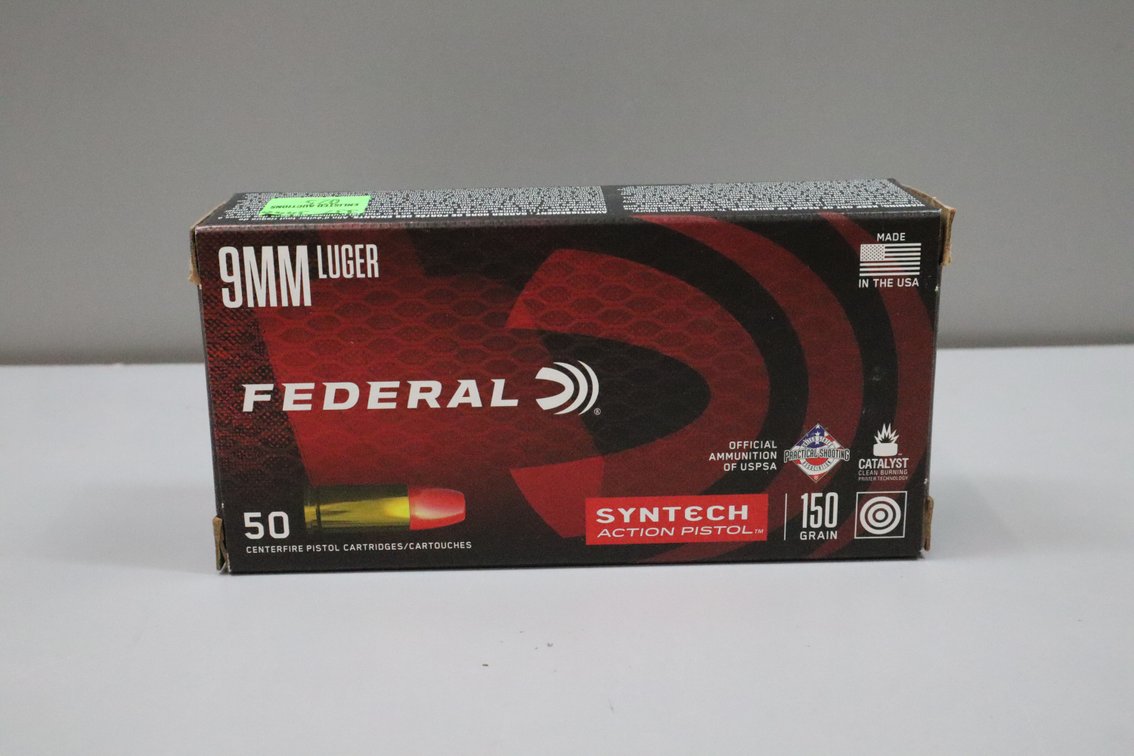 9mm Luger Federal Syntech Action Pistol