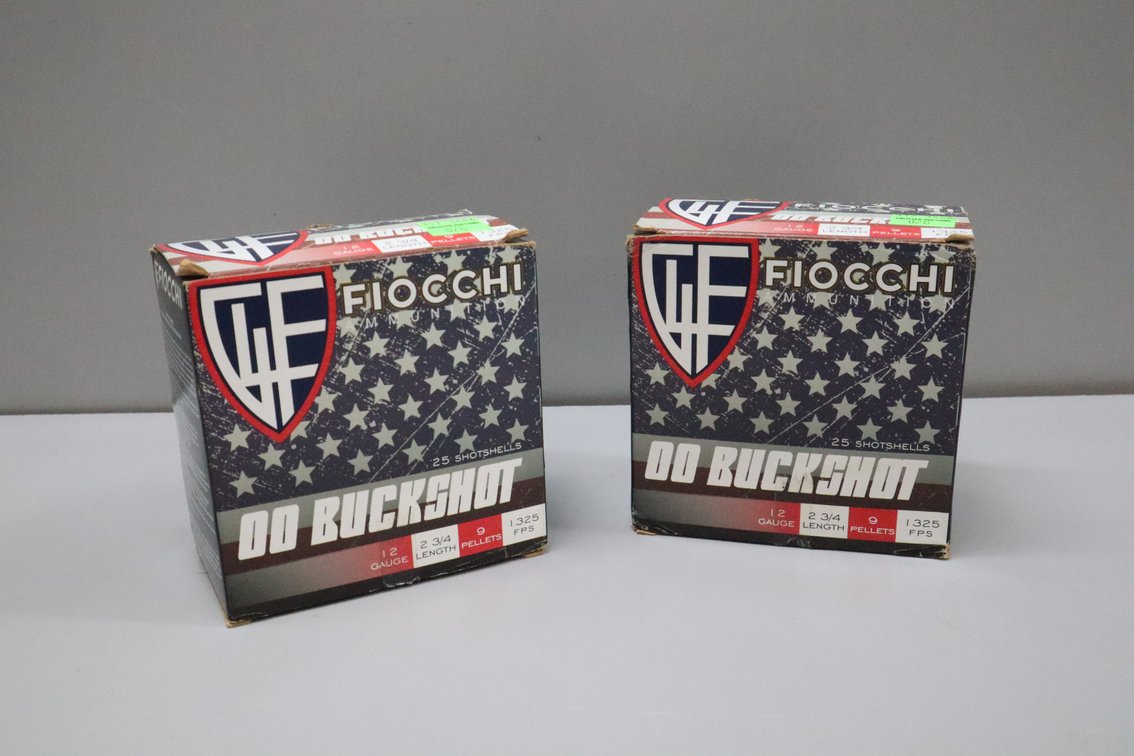 12 Gauge Fiocchi 00 Buckshot Ammunition