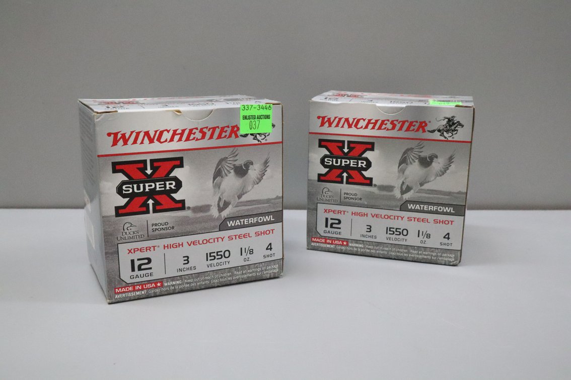 12 Gauge Winchester Super X Xpert High Velocity Steel Shot, 2 Boxes