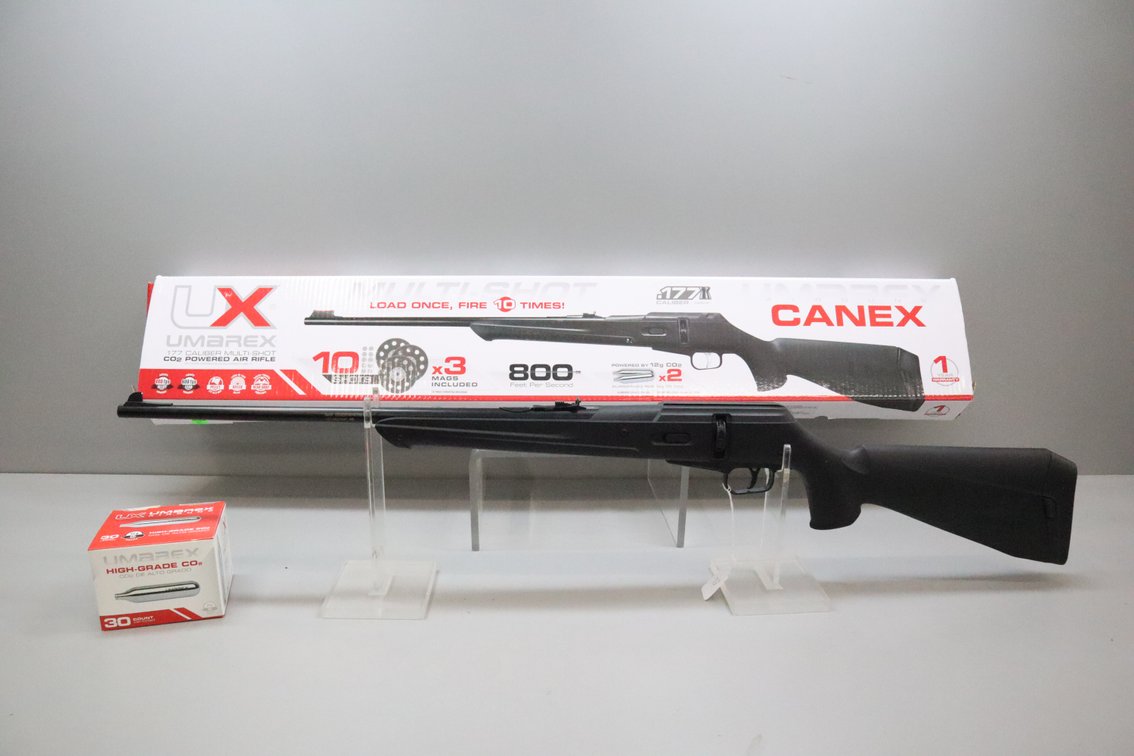 .177 Caliber Umarex UX Canex Multi-Shot CO2 Air Rifle with CO2 Cartridges