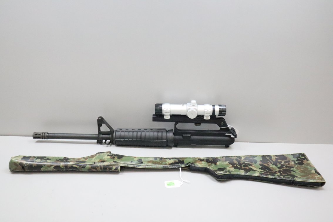 AR-15 Upper Receiver with Tasco AccuDot Optic and Camo Sleeve