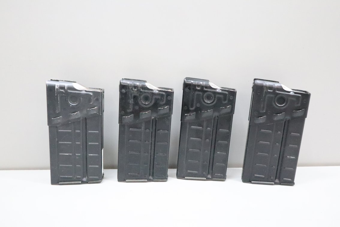 Black Metal Rifle Magazines, Set of 4