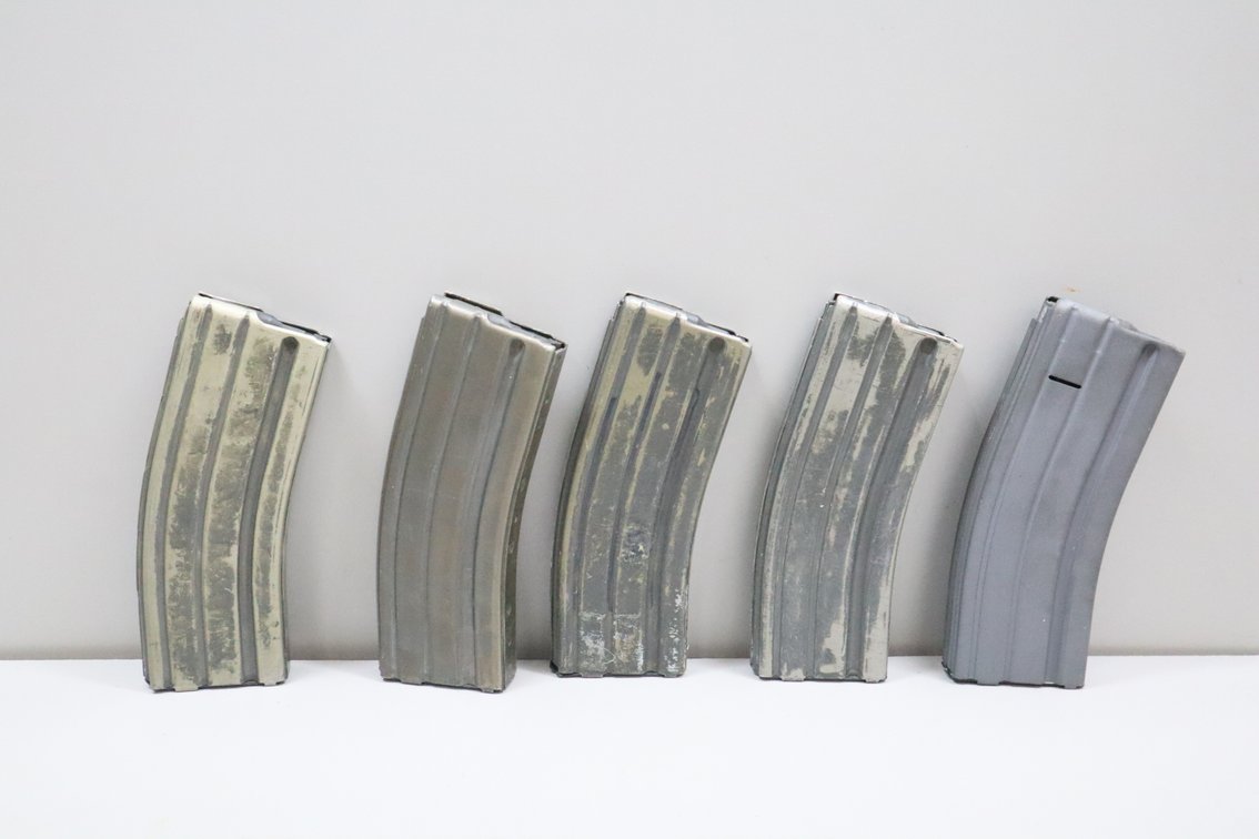 (5) AR-15 / M16 30-Round Metal Magazines