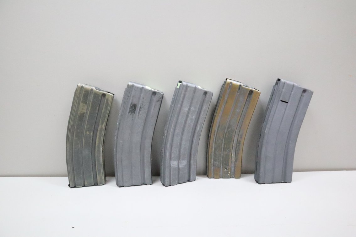5 AR-15 / STANAG Metal Rifle Magazines