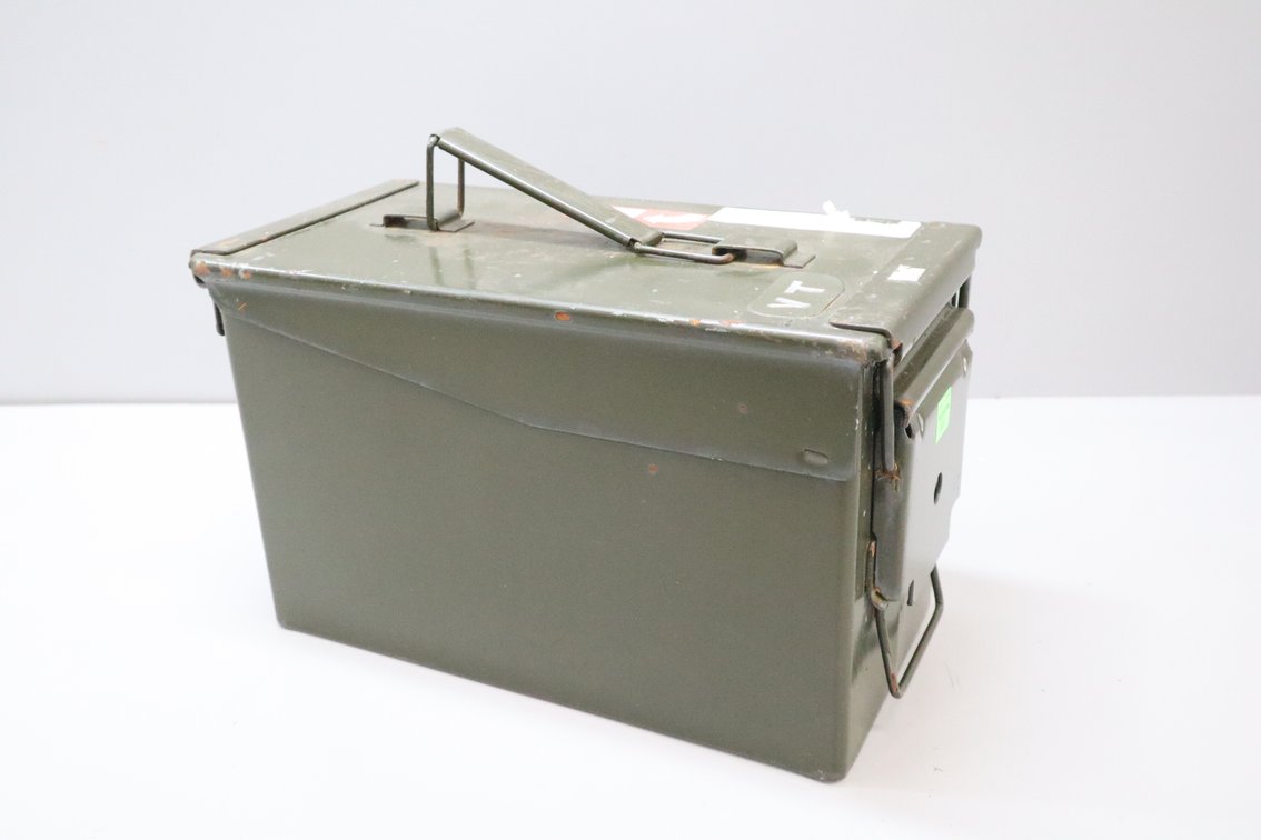 Olive Drab Metal Ammunition Can - Fuze Proximity M-532