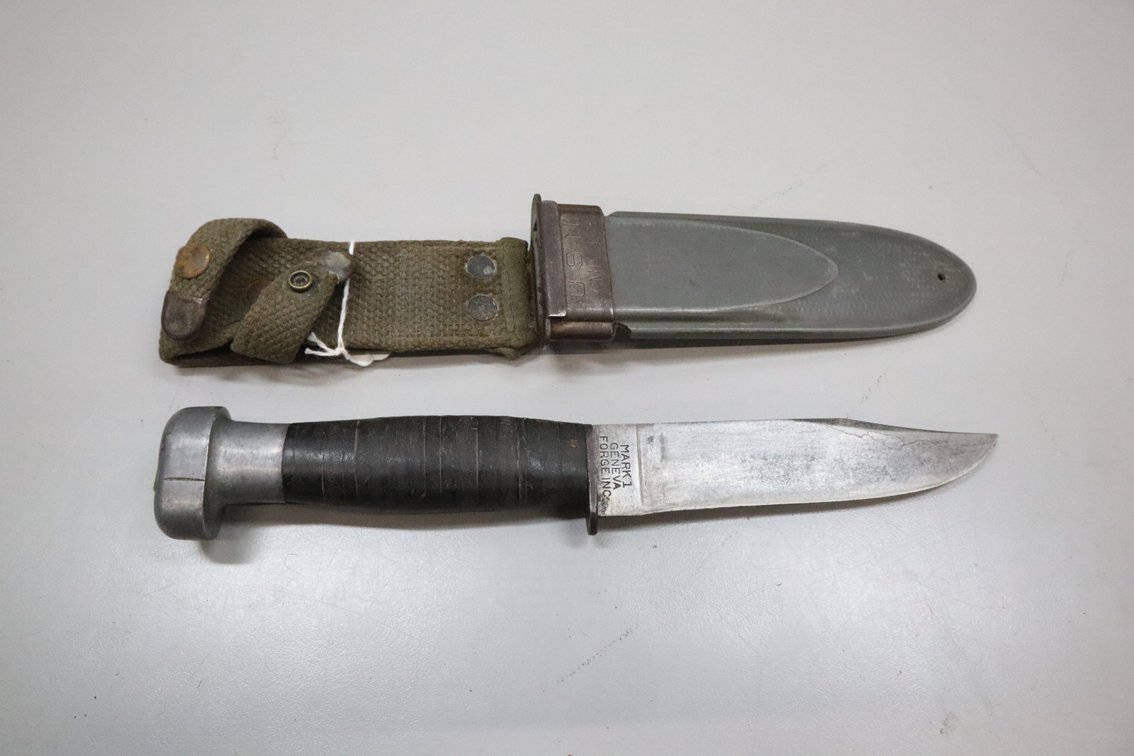 Geneva Forge Inc. USN Mark 1 Fighting Knife with Scabbard