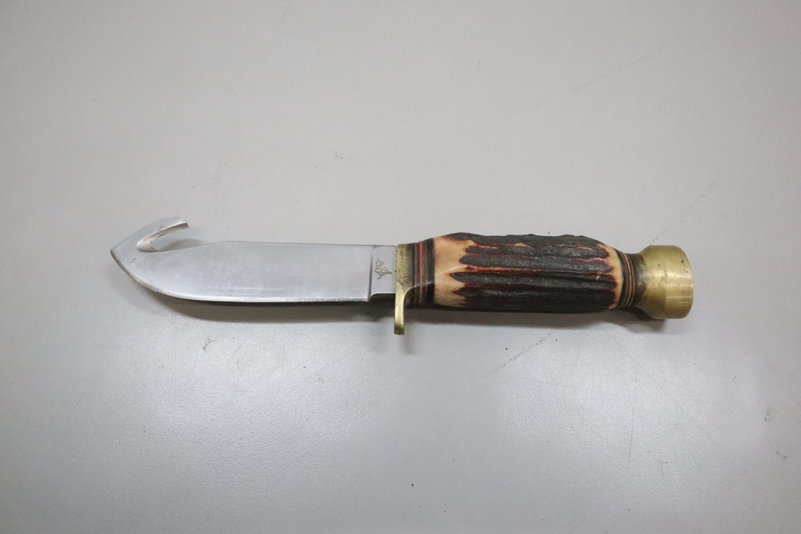 German Bull Fixed Blade Gut Hook Hunting Knife