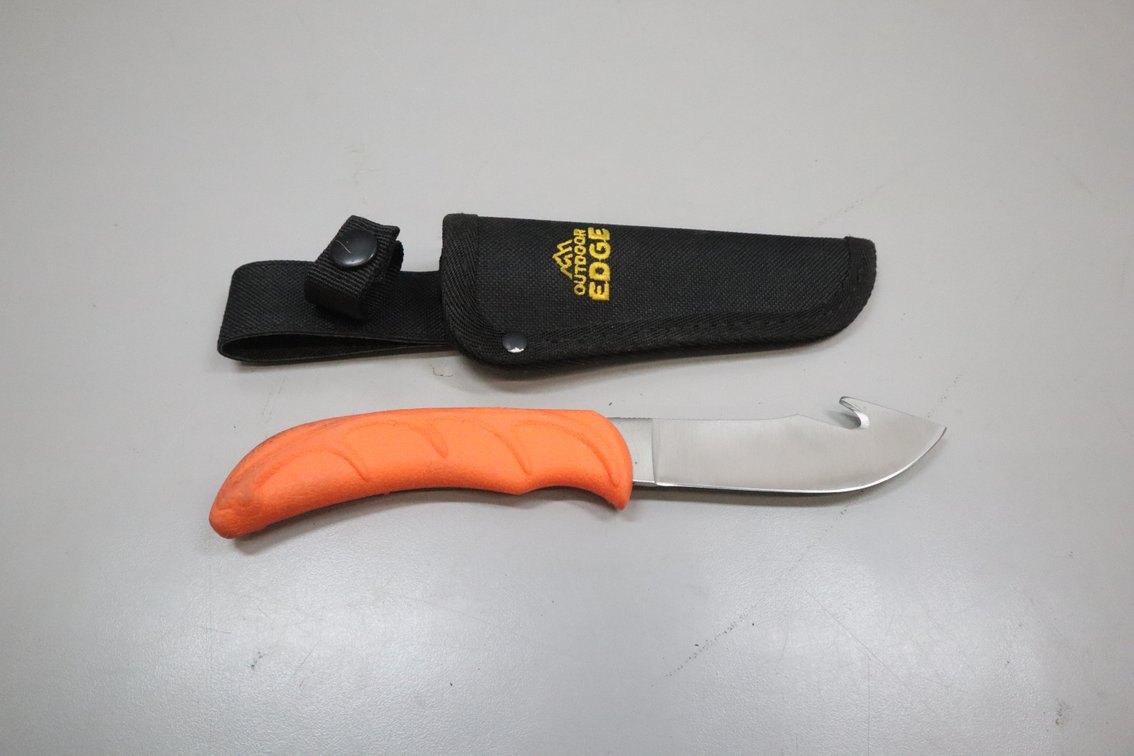 Outdoor Edge Fieldskin Gut-Hook Knife with Sheath