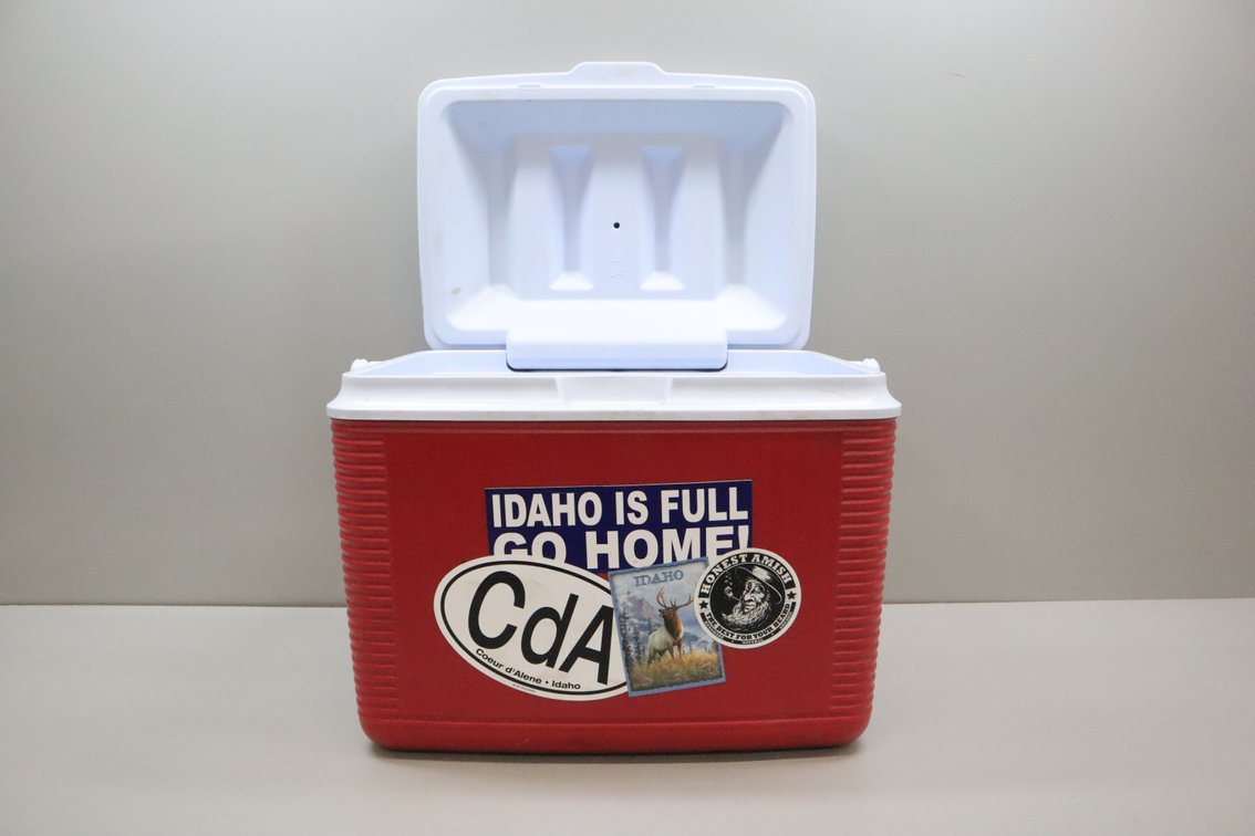 Rubbermaid Red and White Cooler Chest