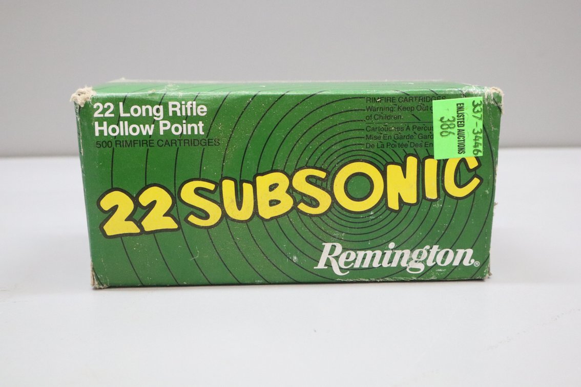 22 Long Rifle Remington Subsonic Hollow Point Ammunition